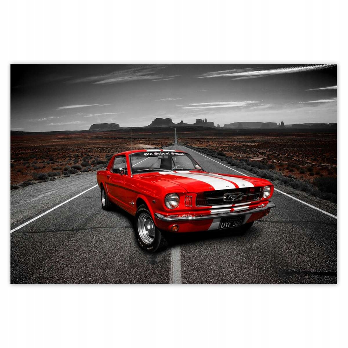 Plakáty 200x135 Červený Ford Mustang