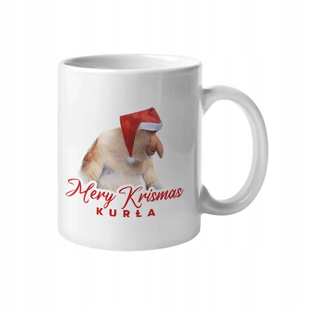 

Świąteczny Kubek Śmieszny Mery Krismas Kurła