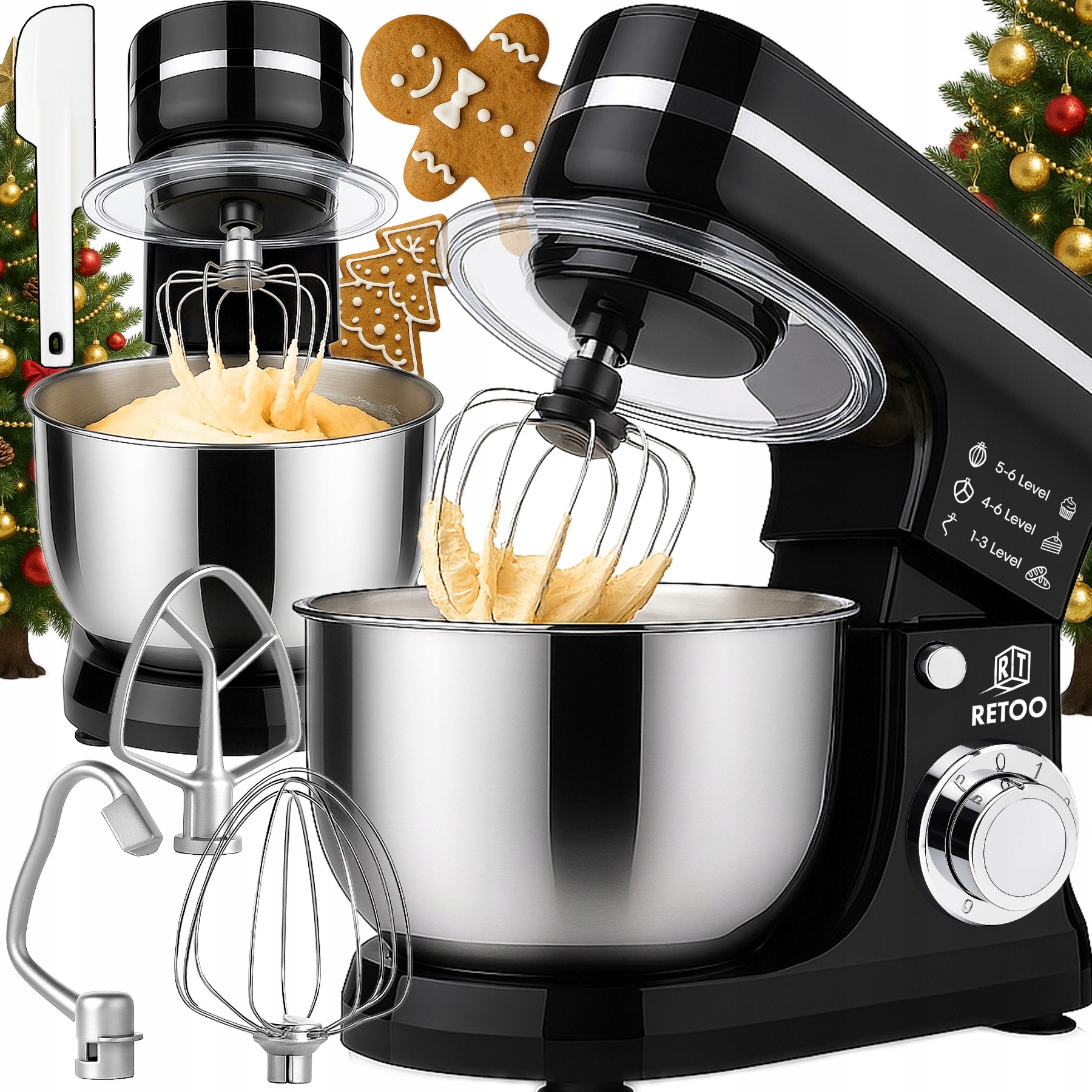 Planetární Robot S Mísou 6L Multifunkční Mixér 3v1 3200W XL