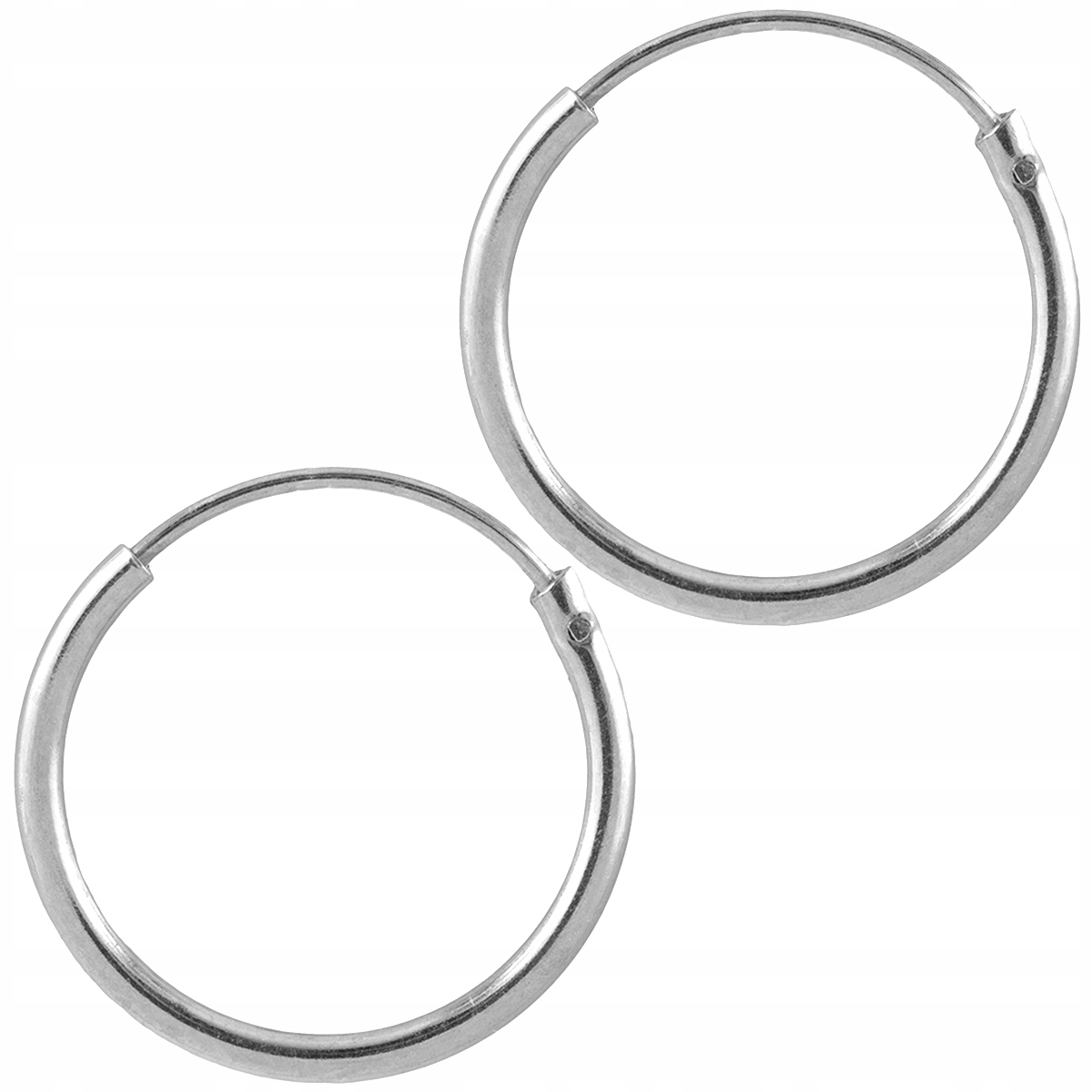 

Versil kolczyki kółka 14 mm oponki koła srebro 925