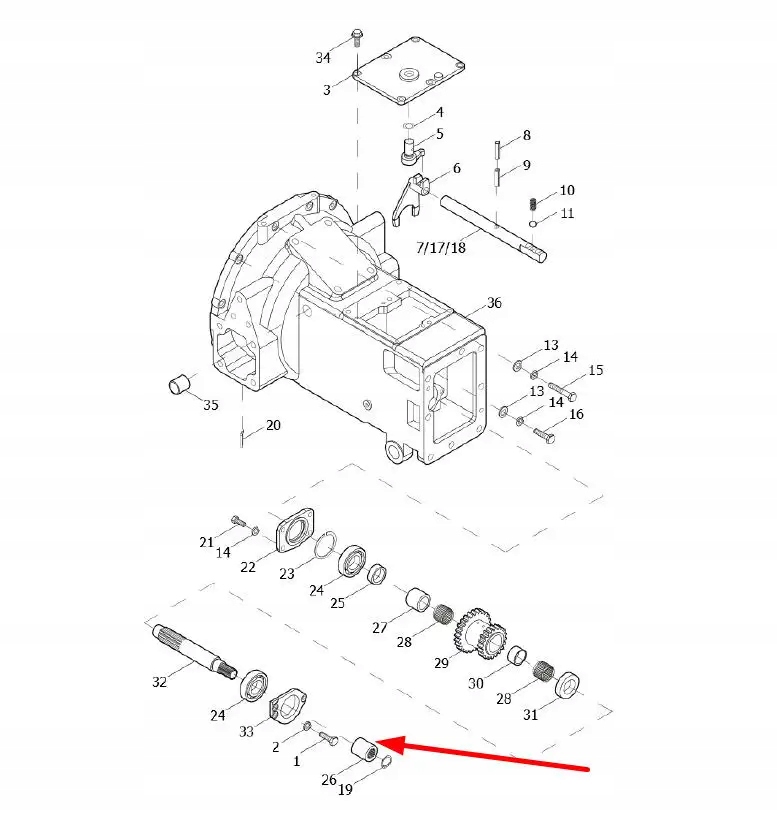 TE250.361F-13 Tuleja łącząca z frezem 13 frezów Producent części Inny