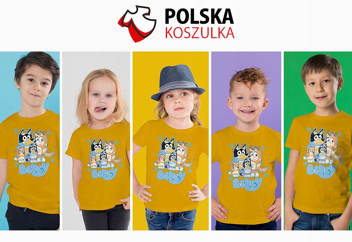 ZESTAW KOSZULKA + TATUAŻE NAKLEJKI BLUEY BLUE 140 Liczba sztuk w ofercie 3 szt.