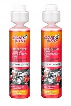 2x Koncentrat Letniego Płynu do Spryskiwaczy Moje Auto Jabłko 250ml