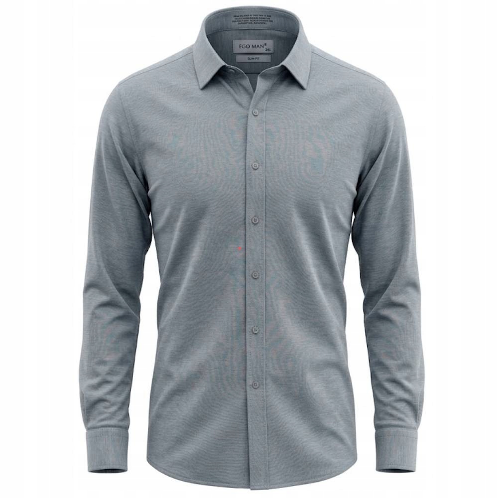 Ego Man košile pánská S0324-07 slim fit XL šedá
