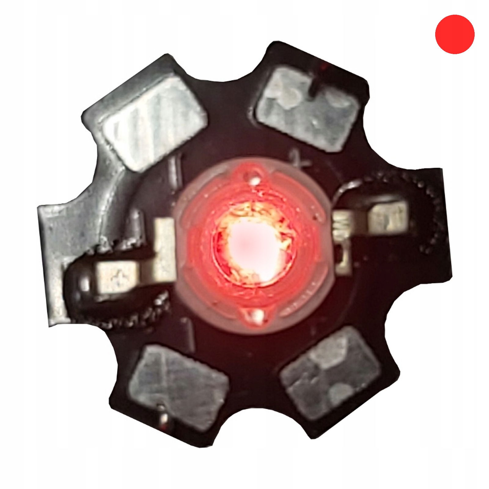 Dioda LED Epistar 3W DEEP RED 660nm PCB 5mm