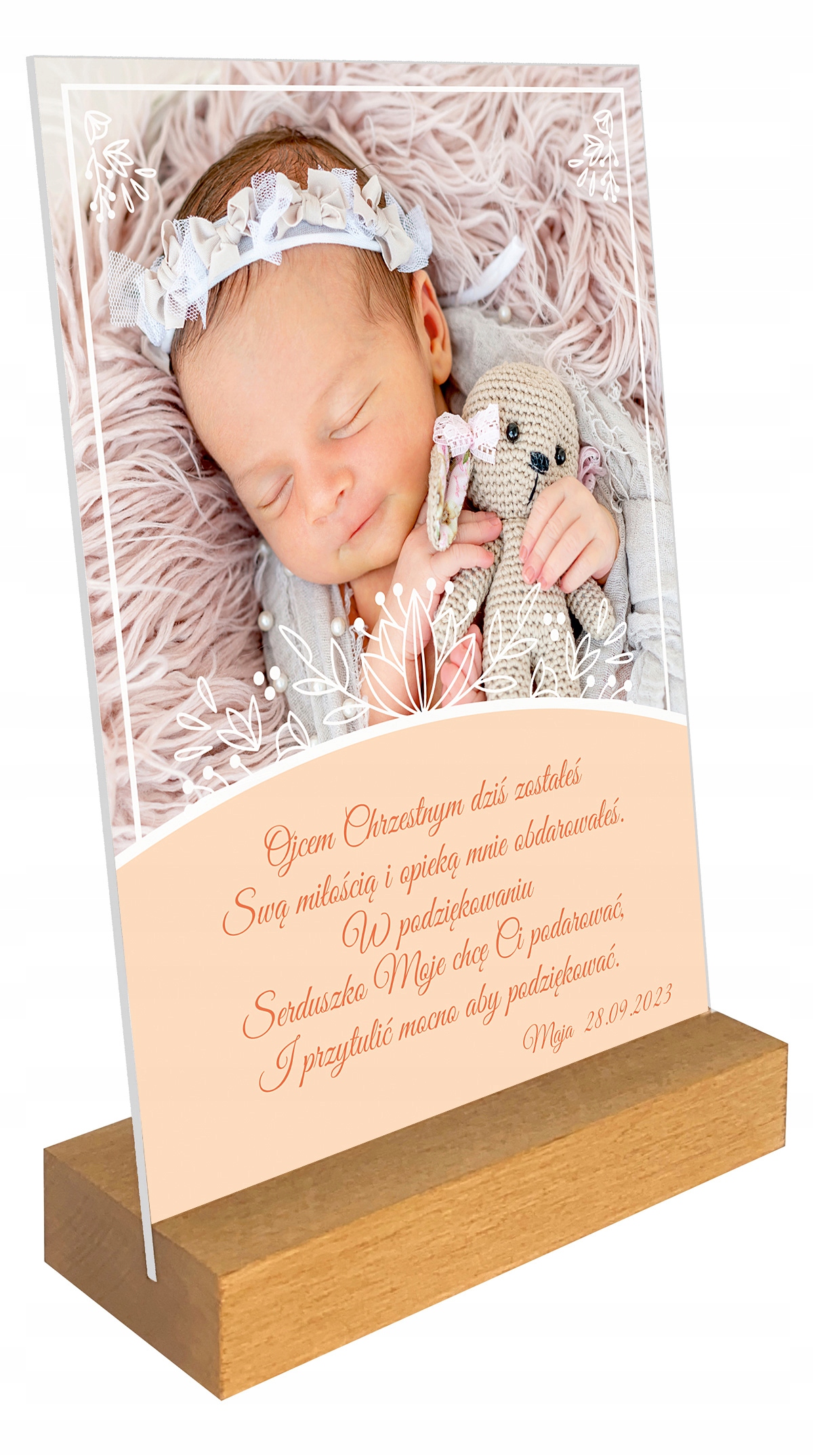 

Podziękowanie na szkle ze zdjęcie 15x21 PX026