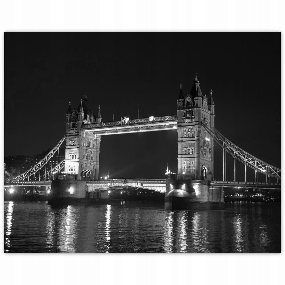 

Plakat 50x40 Czarno białyTower Bridge