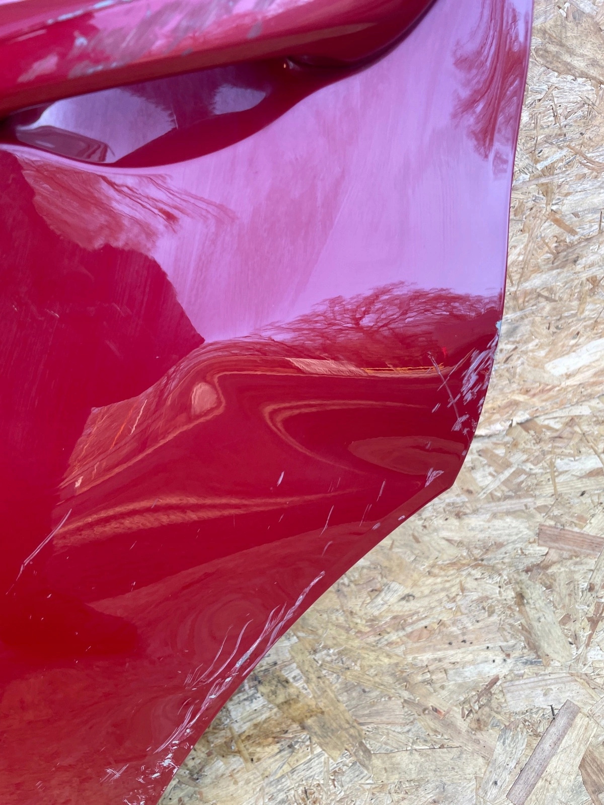 damaged door rear part rear. left Hyundai Bayon red