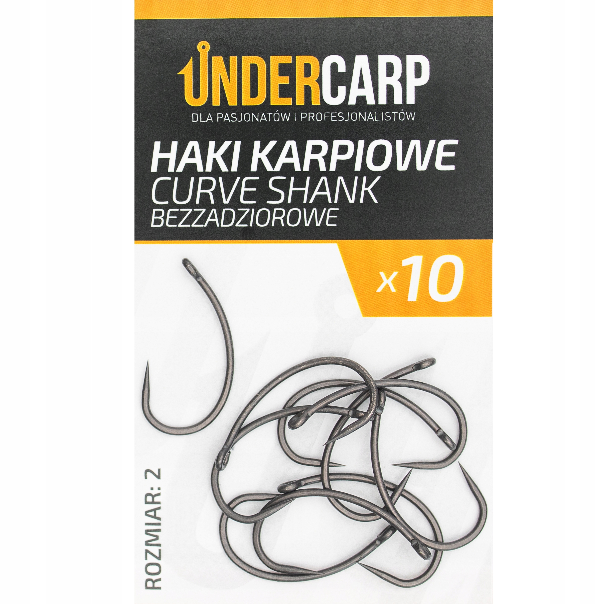 Undercarp Teflonowe Haki Curve Shank Bezzadzior 2
