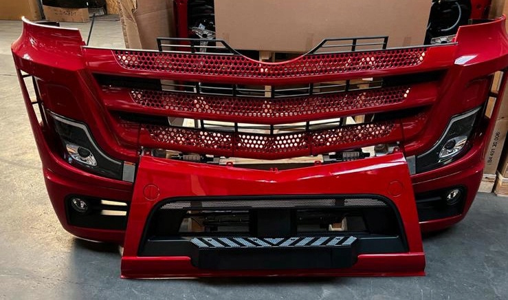 MERCEDES ACTROS MP5 MP4 PRZÓD ZDERZAK REFLEKTORY MASKA GRILL NAROŻNIKI