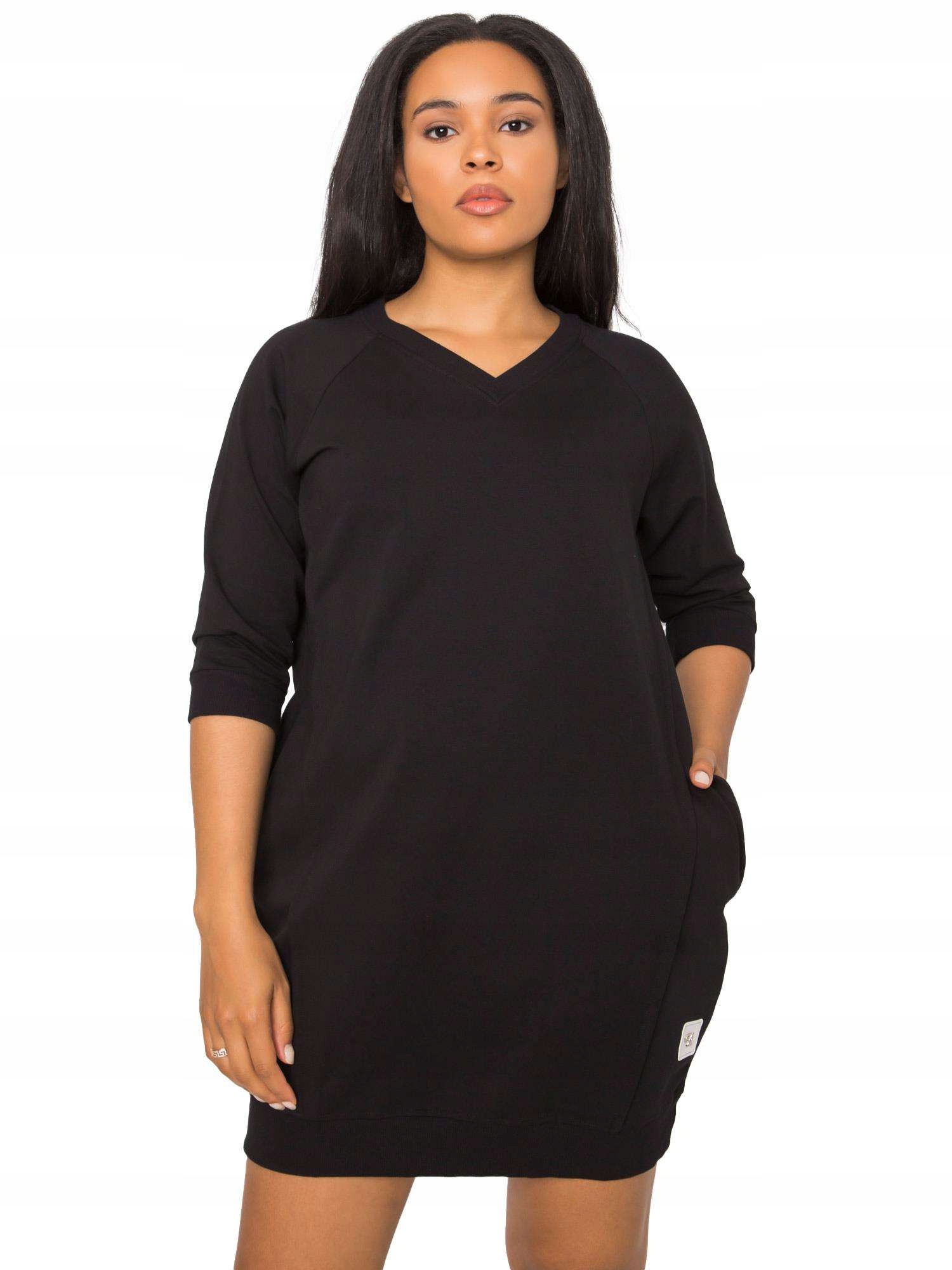 

Sukienka Damska dresowa w serek Plus Size