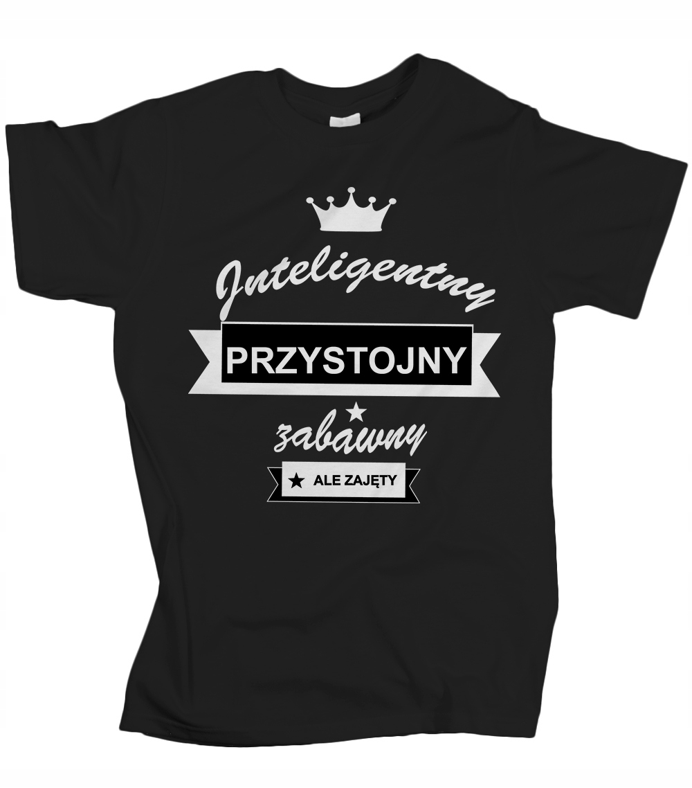 

Koszulka męska Inteligentny przystojny M