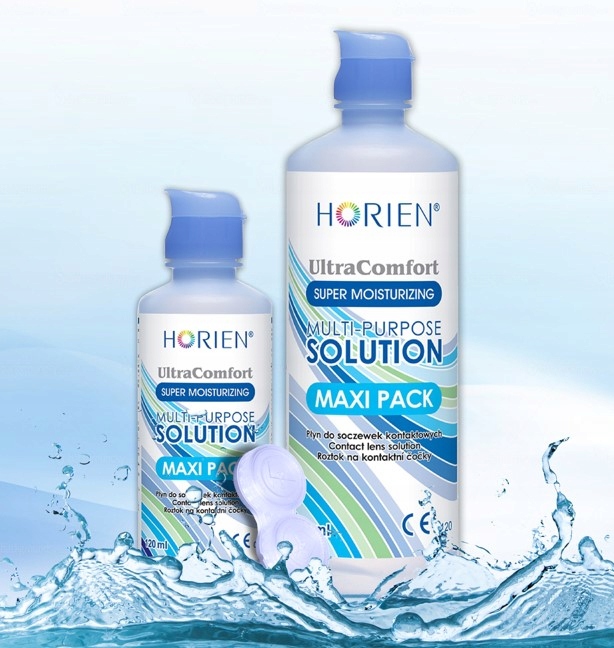 HORIEN ULTRA COMFORT MAXI PACK 360ML+ 120ML PŁYN DO SOCZEWEK KONTAKTOWYCH Typ wyrobu medycznego wyrób medyczny lub wyrób medyczny do diagnostyki in-vitro