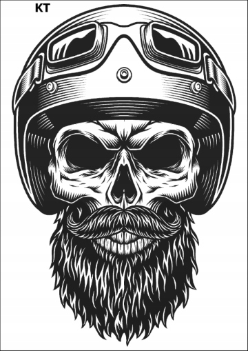

PK16KT Duży Tatuaż tymczasowy Motocyklista harley
