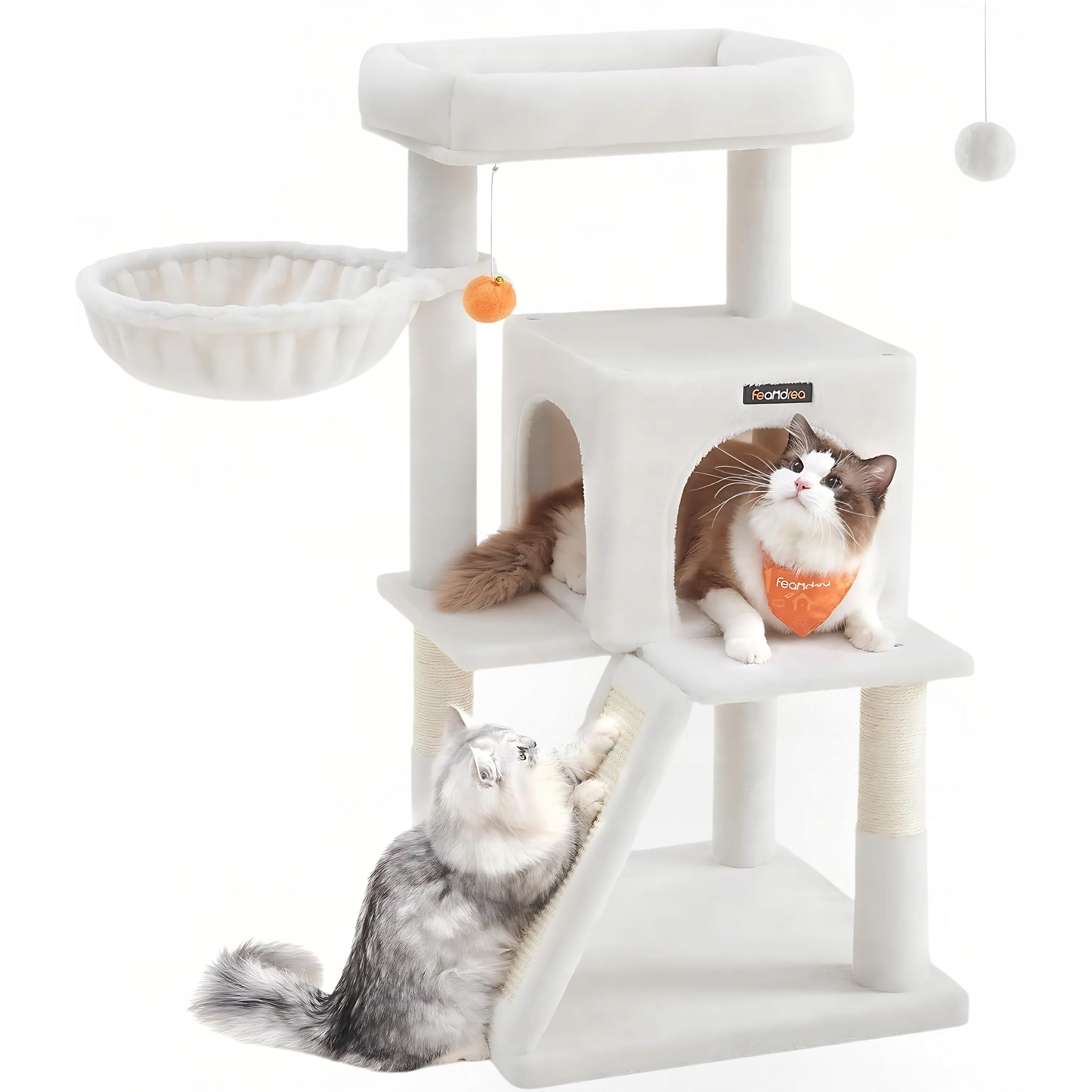 Levně Drapak Budka Pro Kočky Velké Pelíšek Žebřík Pelíšek Sloupek Domeček