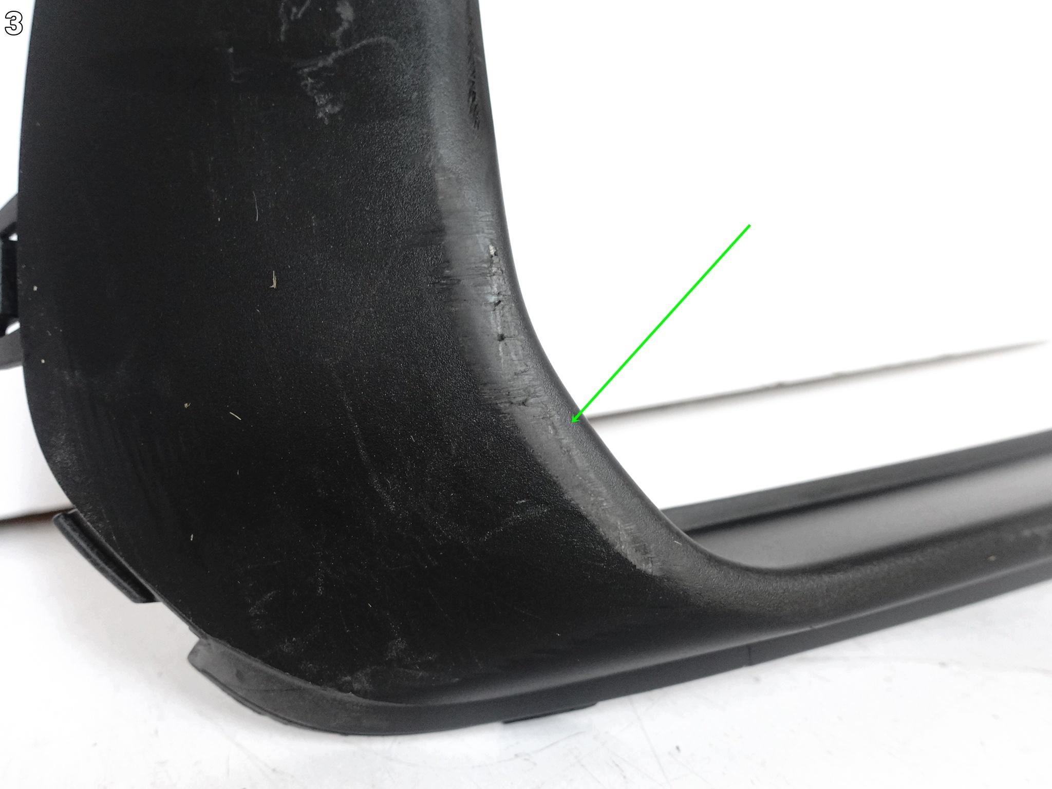 PORSCHE MACAN 95B LIFT 21- moulding cap frame intake W bumper front left