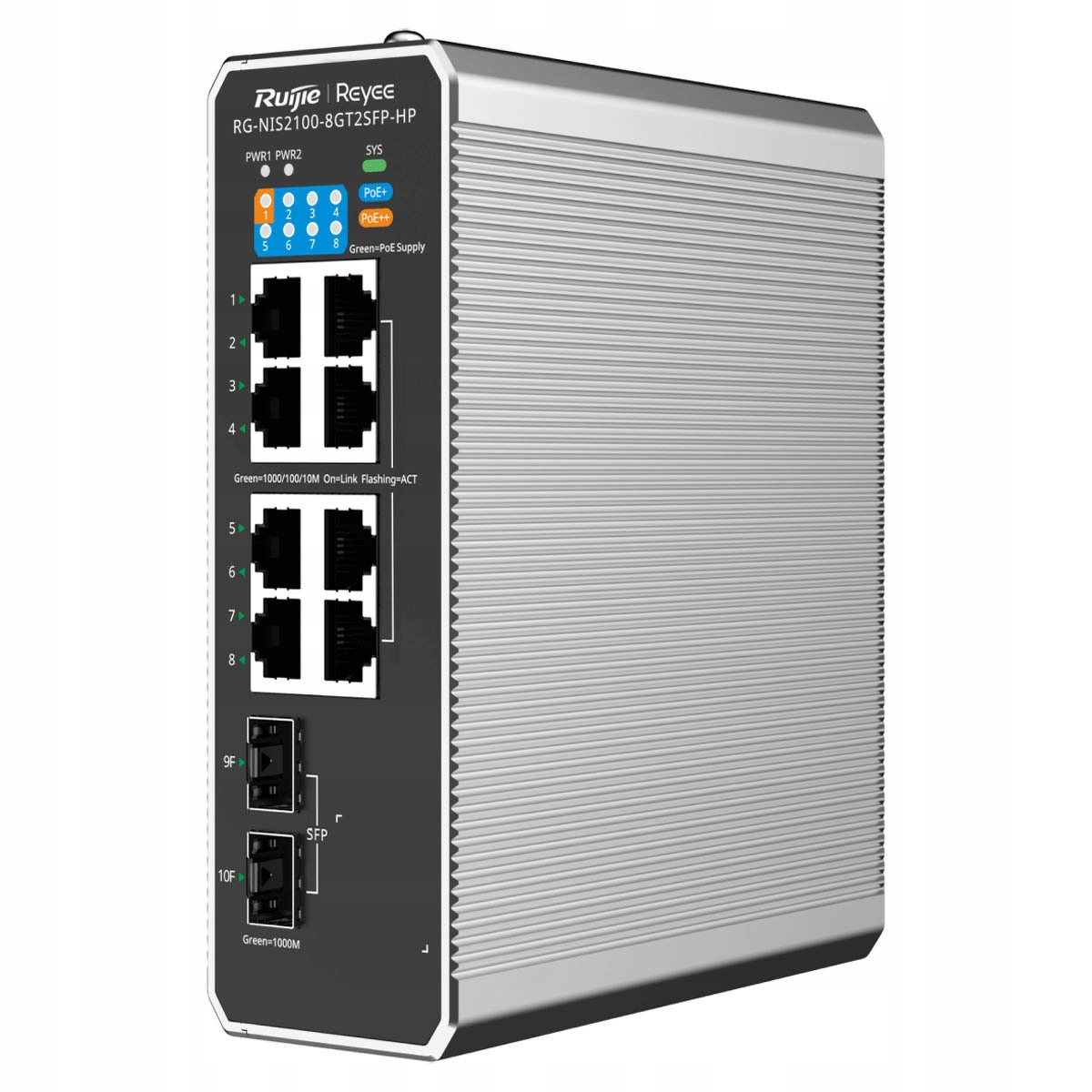 Ruijie Reyee RG-NIS2100-8GT2SFP-HP Switch, 10 por