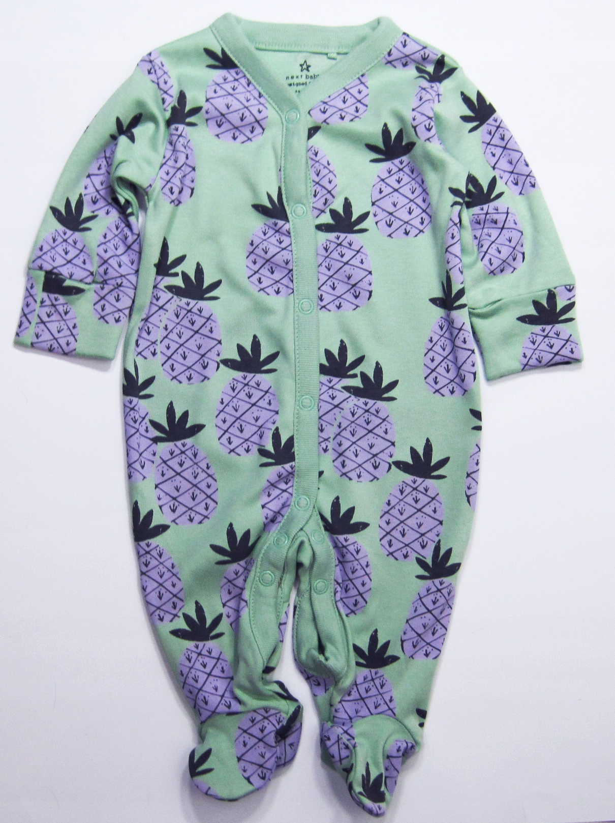 Bawełniany Pajac Pajacyk Śpioch NEXT DDF * 62 Rozmiar 62