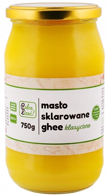 Palce Lizać Masło sklarowane Ghee klarowane do smażenia 750 g