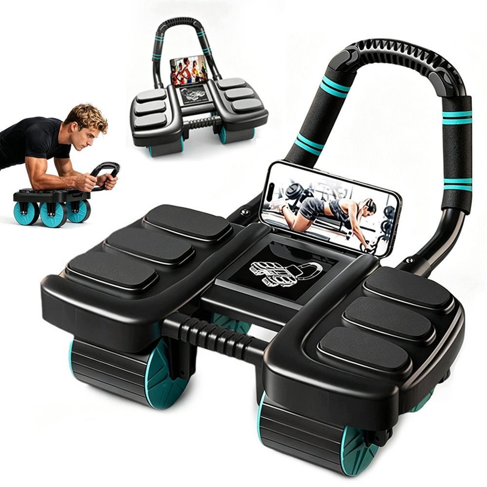 Roller Kolečko Pro Cvičení Břišních Svalů Fitness S Počítadlem Času Podložka