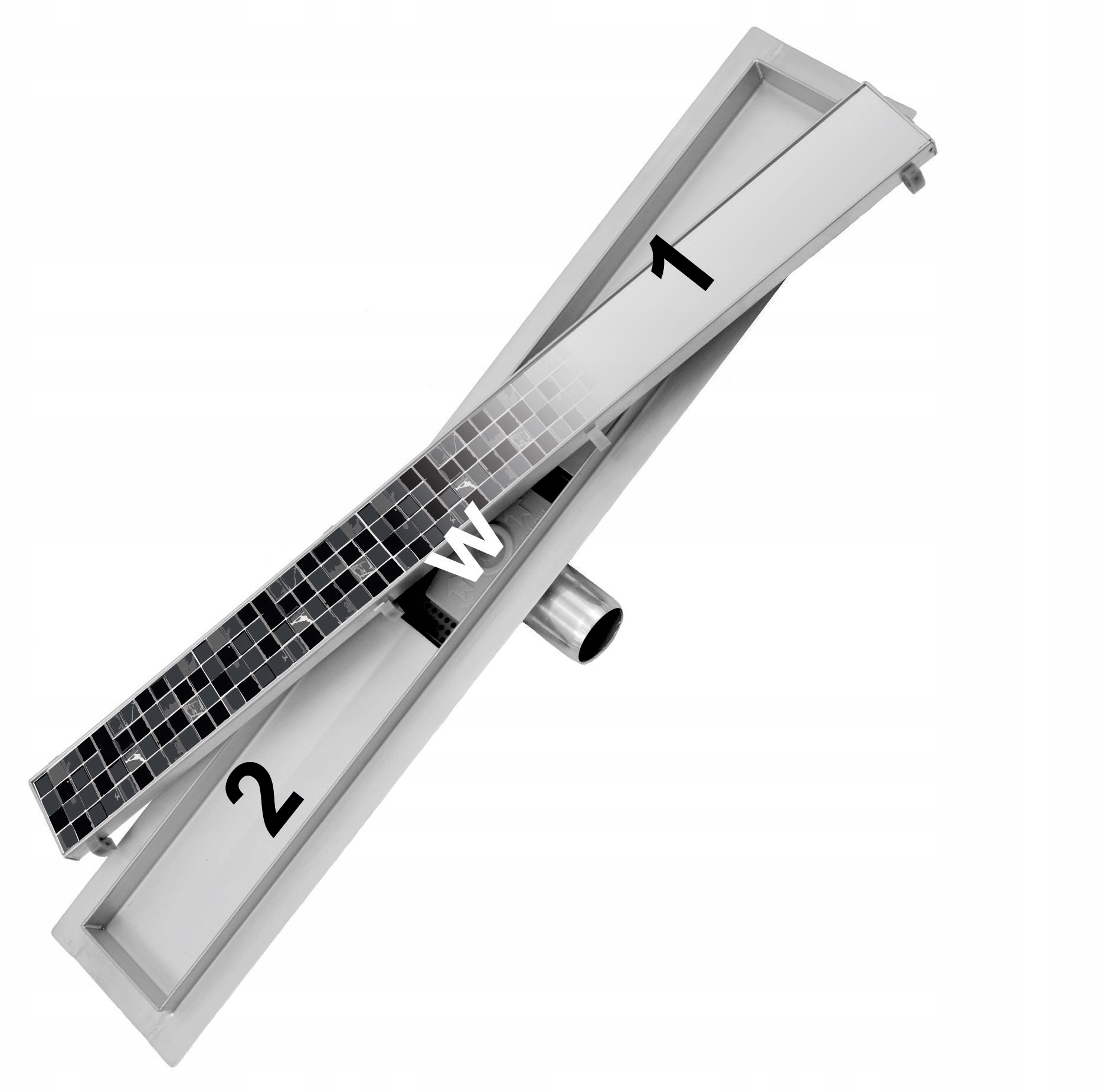 ODPŁYW LINIOWY GŁĘBOKI OSADNIK 2w1 200 CM Rodzaj liniowy