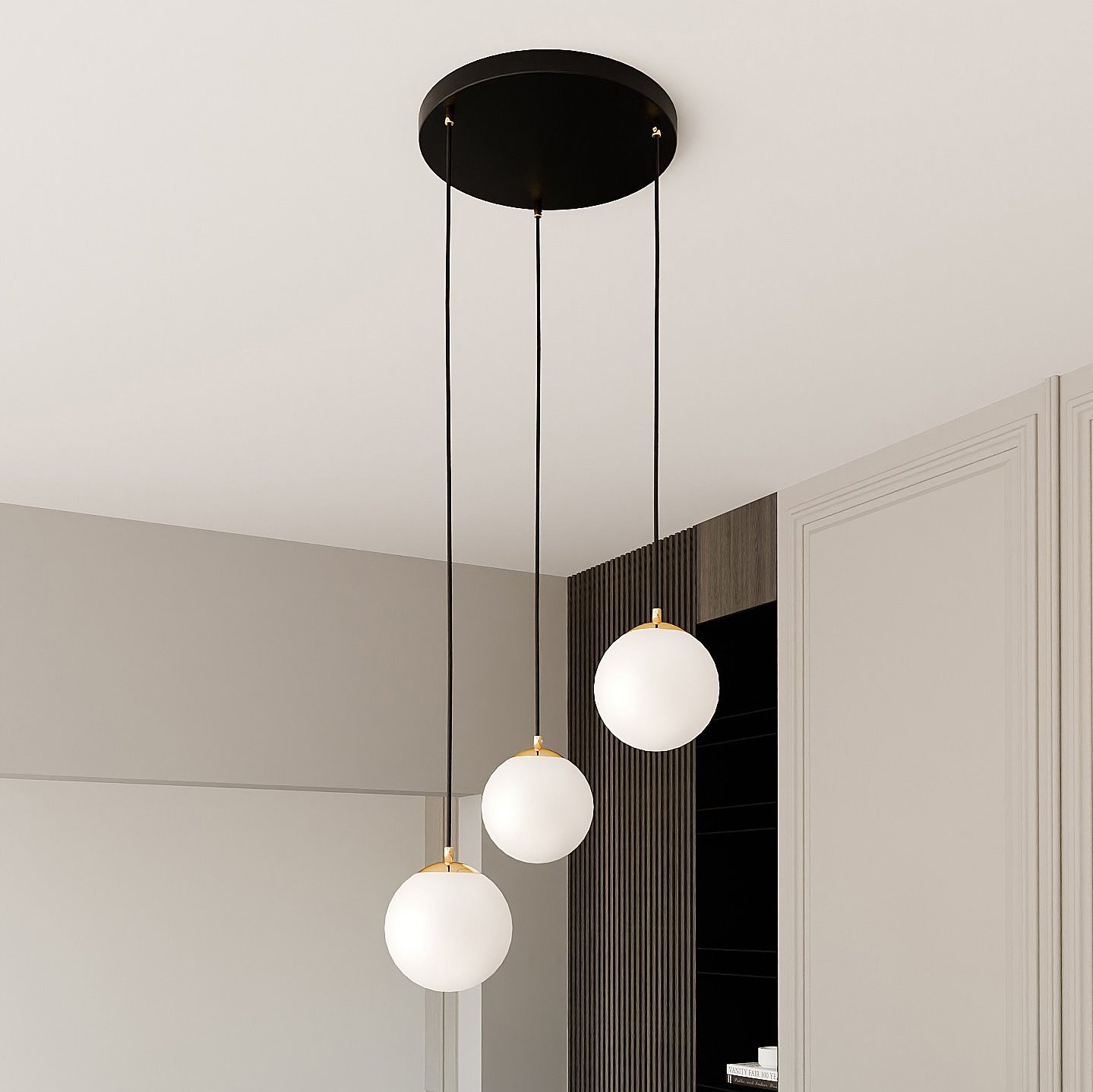 Stropní svítidlo, spousta bublin, nenápadné osvětlení do jídelny Royal