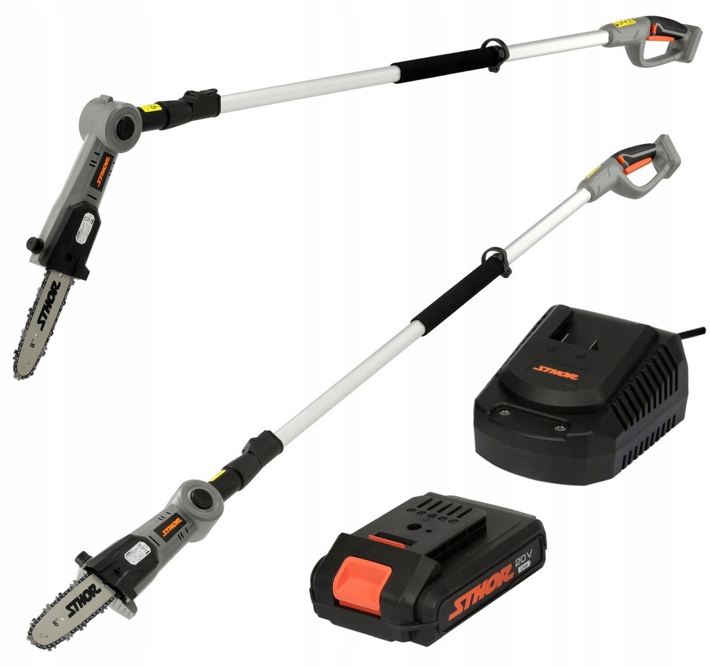 STHOR 20V AKUMULATOROWA OKRZESYWARKA PIŁA TELESKOPOWA 20CM +2Ah WYSIĘGNIKU Marka Sthor