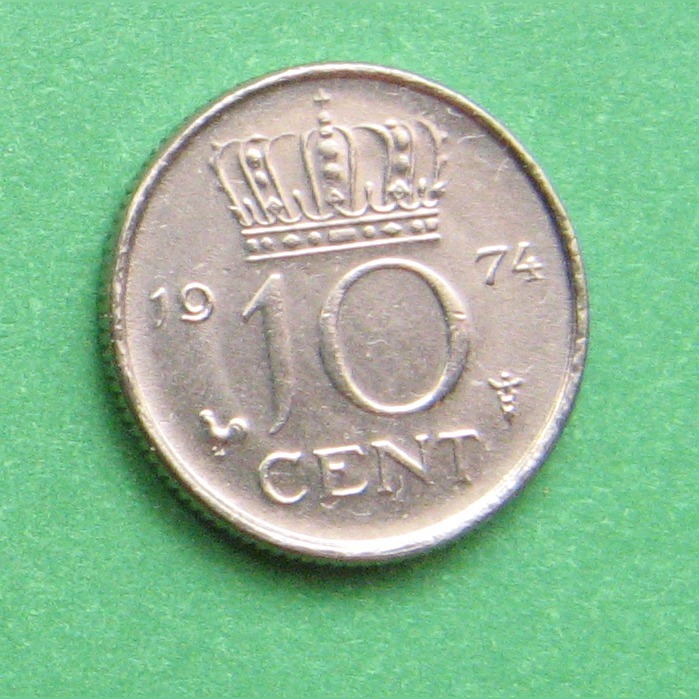 moneta 10 centów holenderskich 7szt