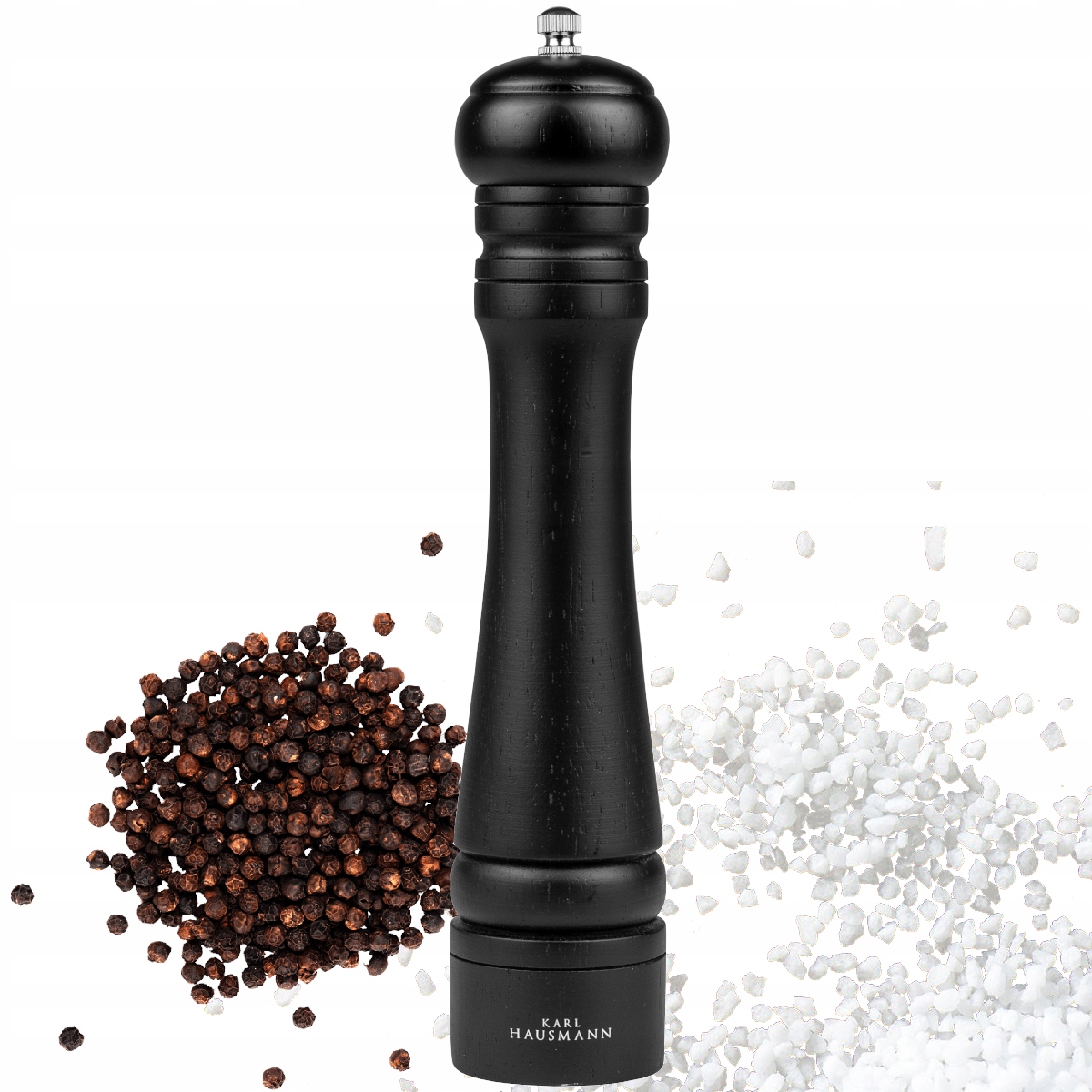 MŁYNEK DO MIELENIA SOLI I PIEPRZU RĘCZNY DREWNIANY