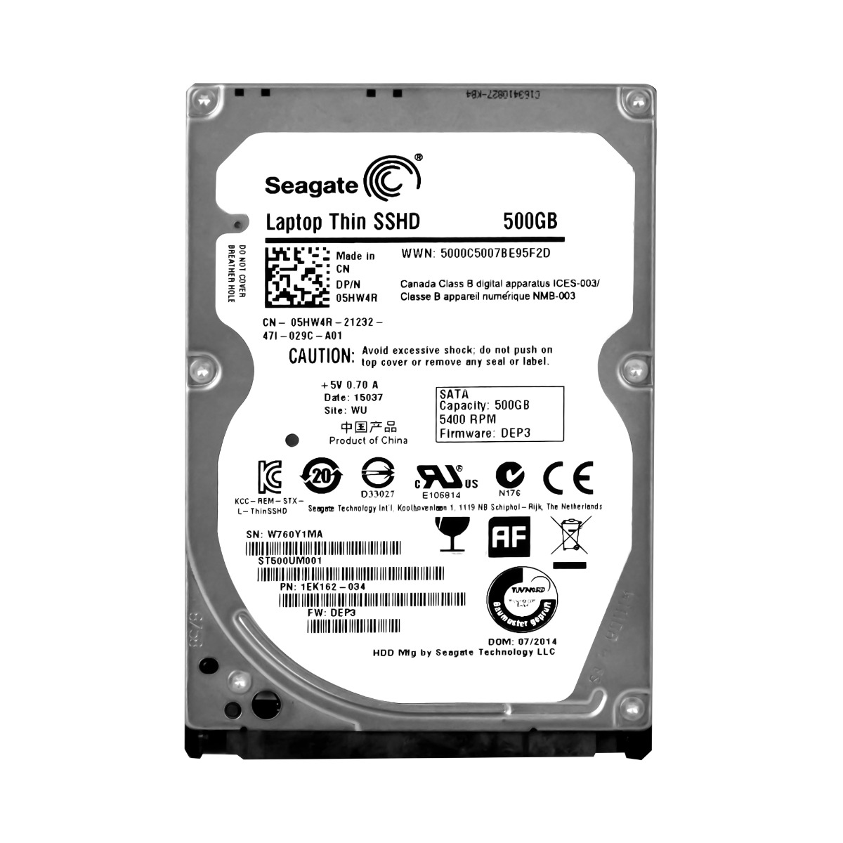 SEAGATE 500GB 5.4K 64MB SATA III 2.5'' ST500UM001