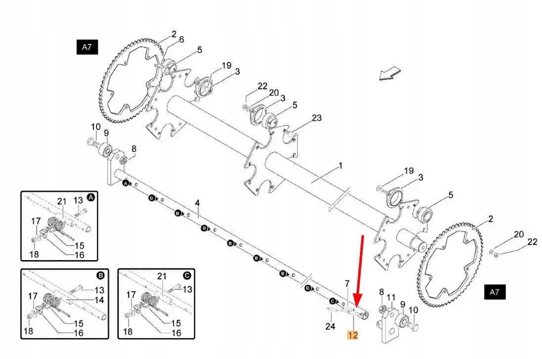 KB0092011 Kołek sprężysty M8 x 45 Marka inna