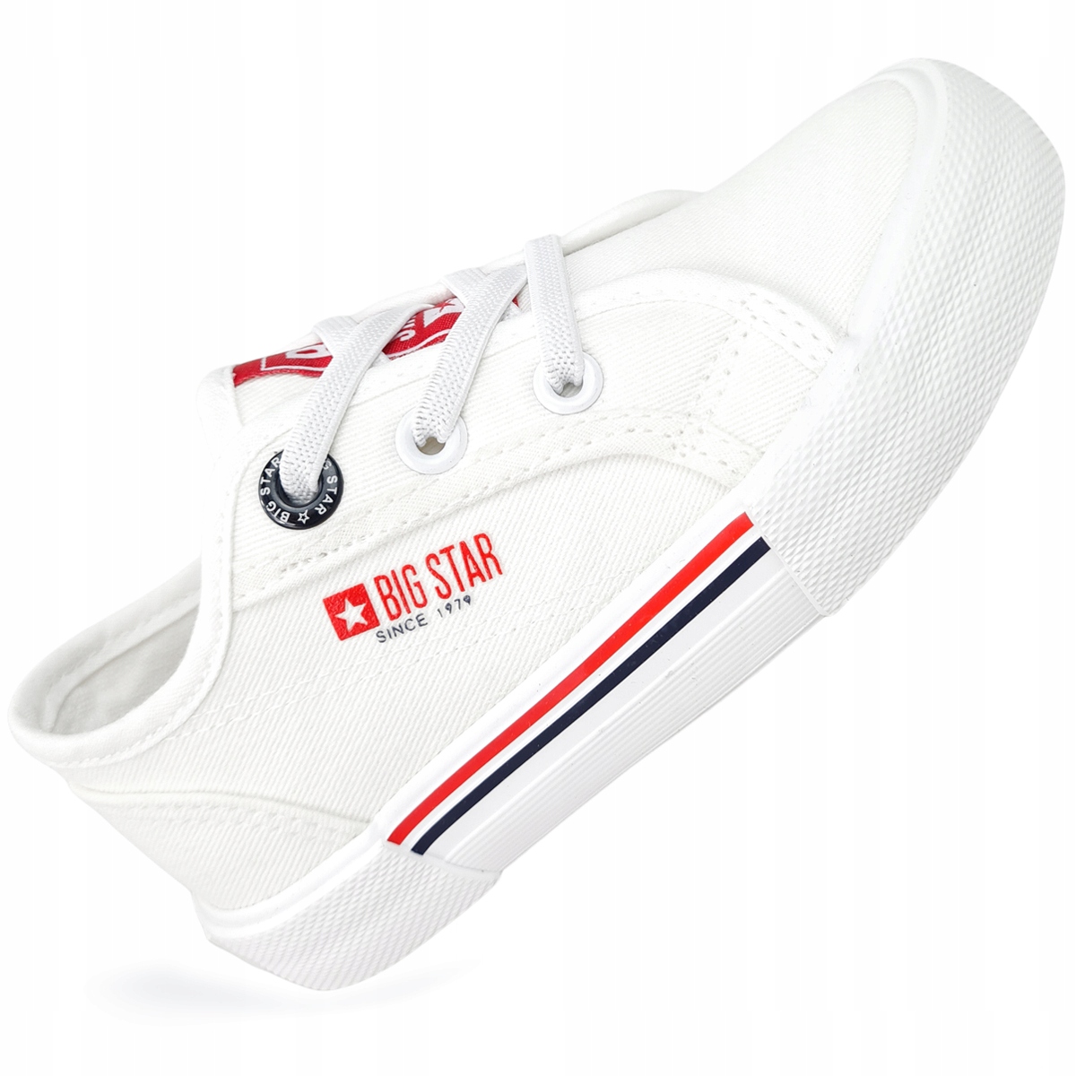 

białe trampki dziecięce na gumki Big Star JJ374165