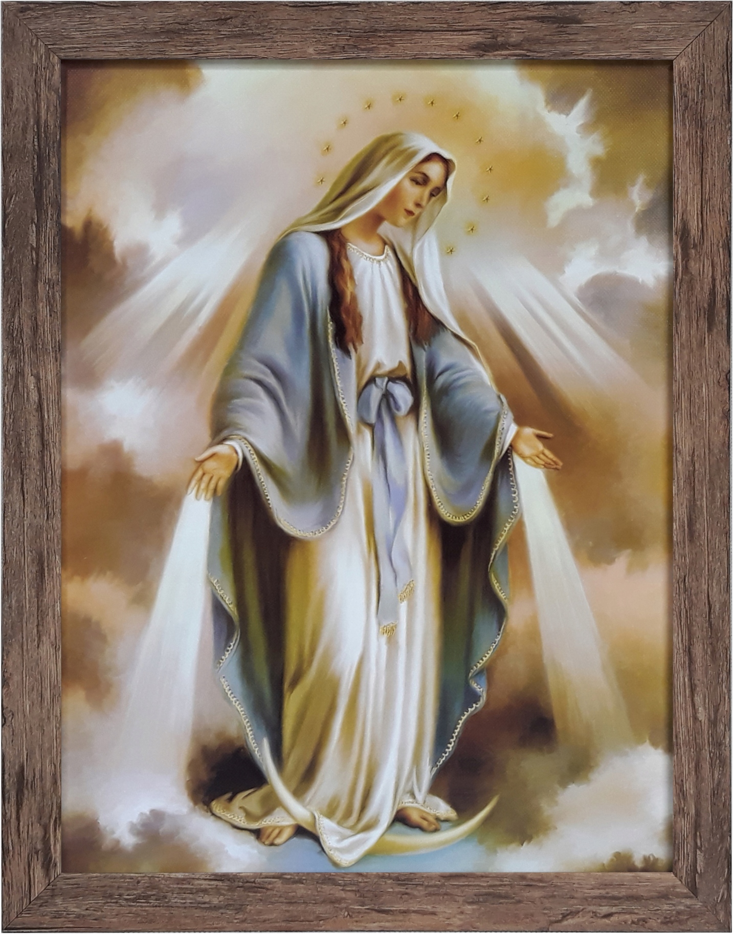 

Obraz 45x35 Maryja Niepokalana Dębowa Rama