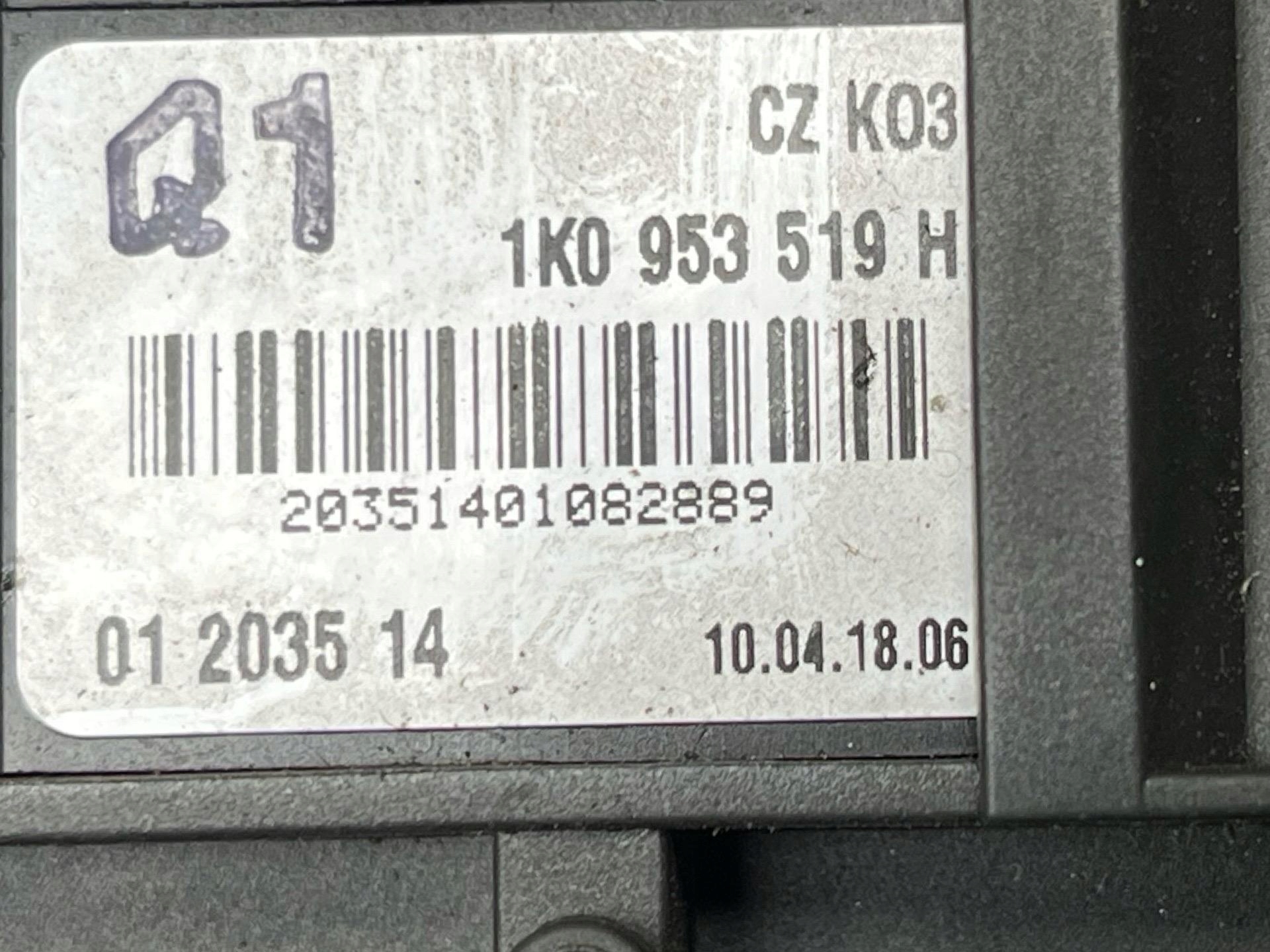 DEVIO LUCI TERGICRISTALLO TERGI Skoda Octavia 2 facelift 2010 1K0953503HB