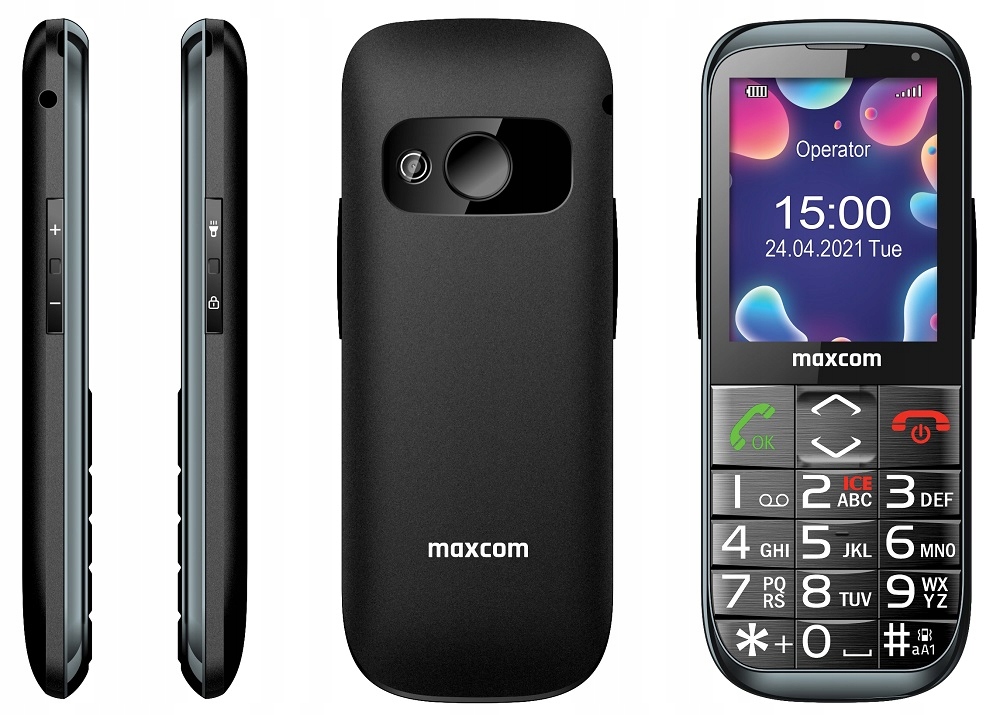 Klasický Mobilní Telefon Pro Seniory Maxcom MM724 4 G, Velký Displej, Klávesy