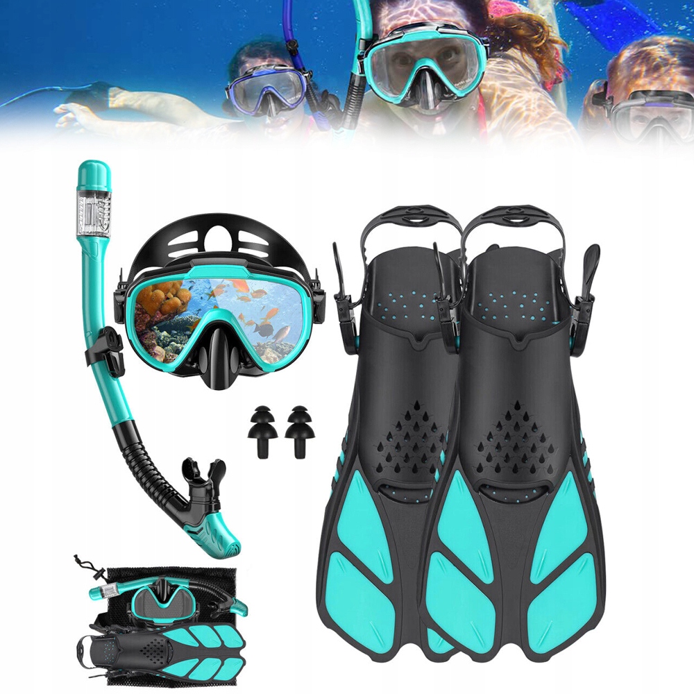 Sada Na Potápění Pro Šnorchlování Pro Dospělé Potápěčské Brýle Šnorchl Ploutve