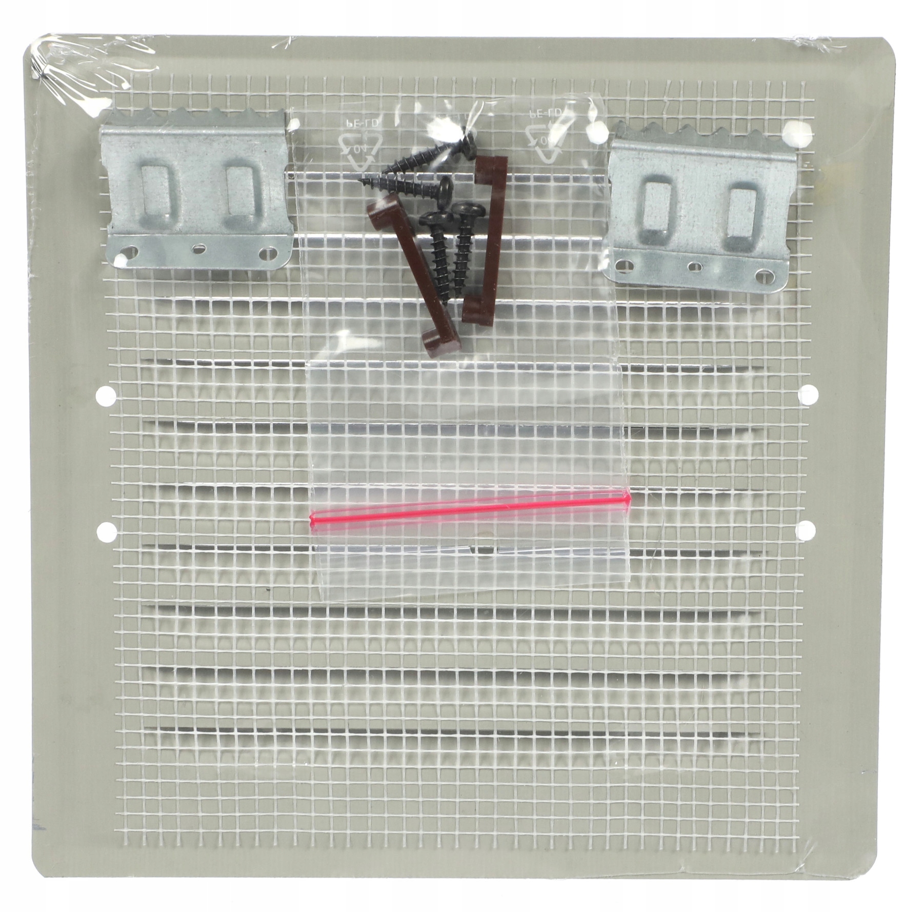 KRATKA WENTYLACYJNA METALOWA 14x14 KOMINOWA +ŁAPKI Marka Bobimarket