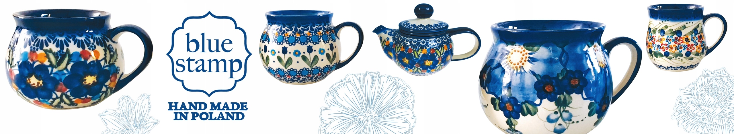 FILIŻANKA ZE SPODKIEM-CERAMIKA BOLESŁAWIEC Marka inna