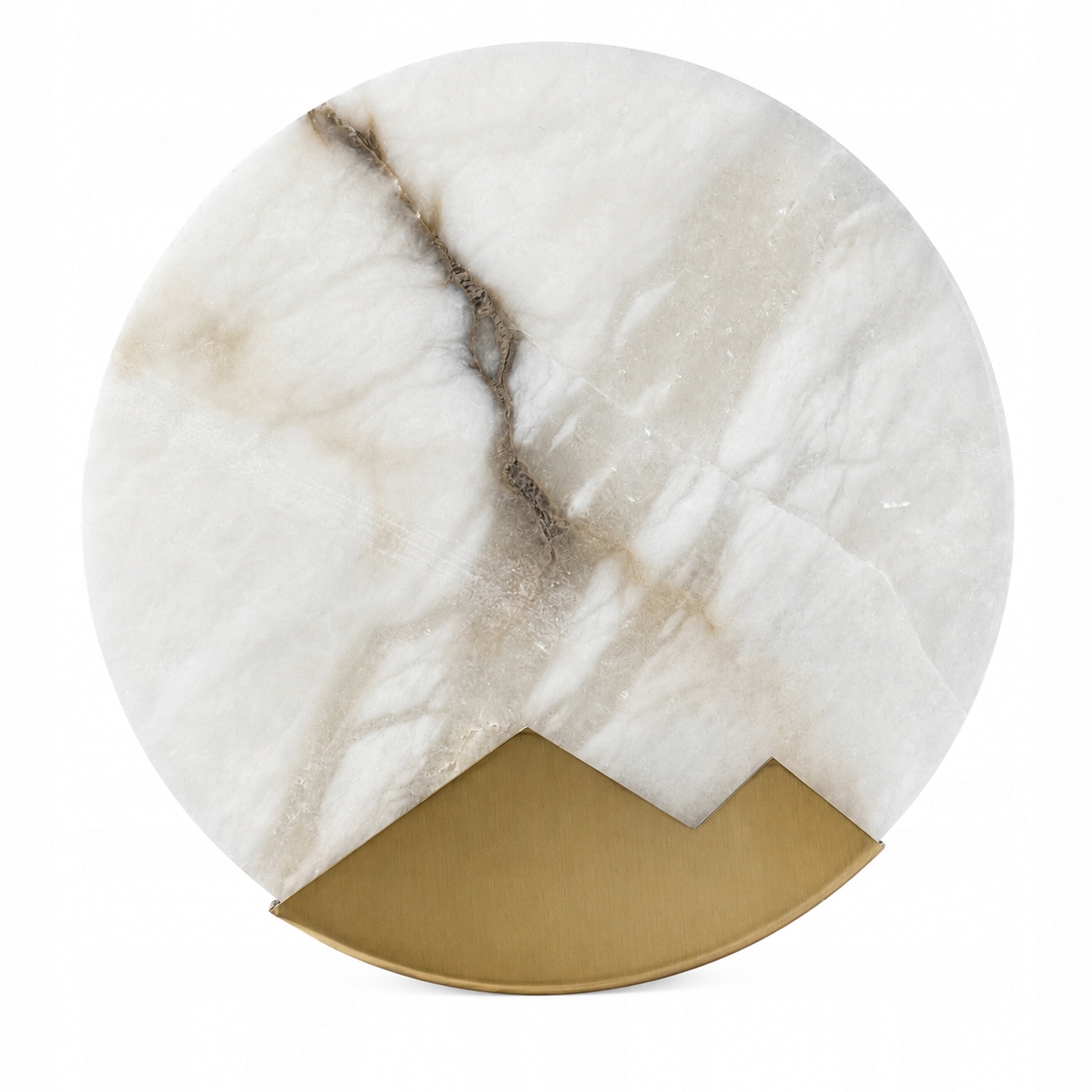 Pietra Nova nástenné svietidlo 20 cm okrúhle mramor minimalistické, elegantné, zlaté