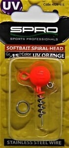 Spro Główka wkręcana 15g Uv Orange Spiral Head