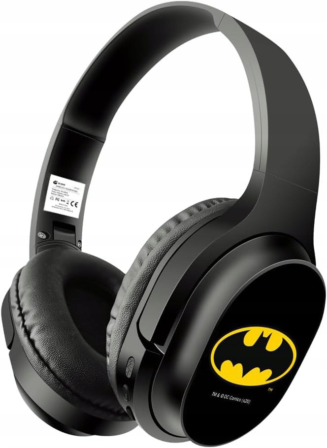 Bezprzewodowe Słuchawki Stereo Z Mikrofonem Batman 002 DC Czarny