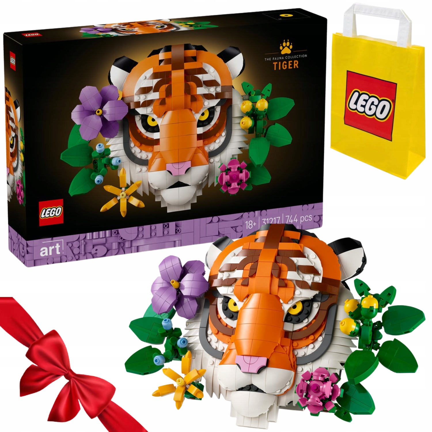 Zestaw Klocków Lego Art 31217 Kolekcja Zwierząt Tygrys Top