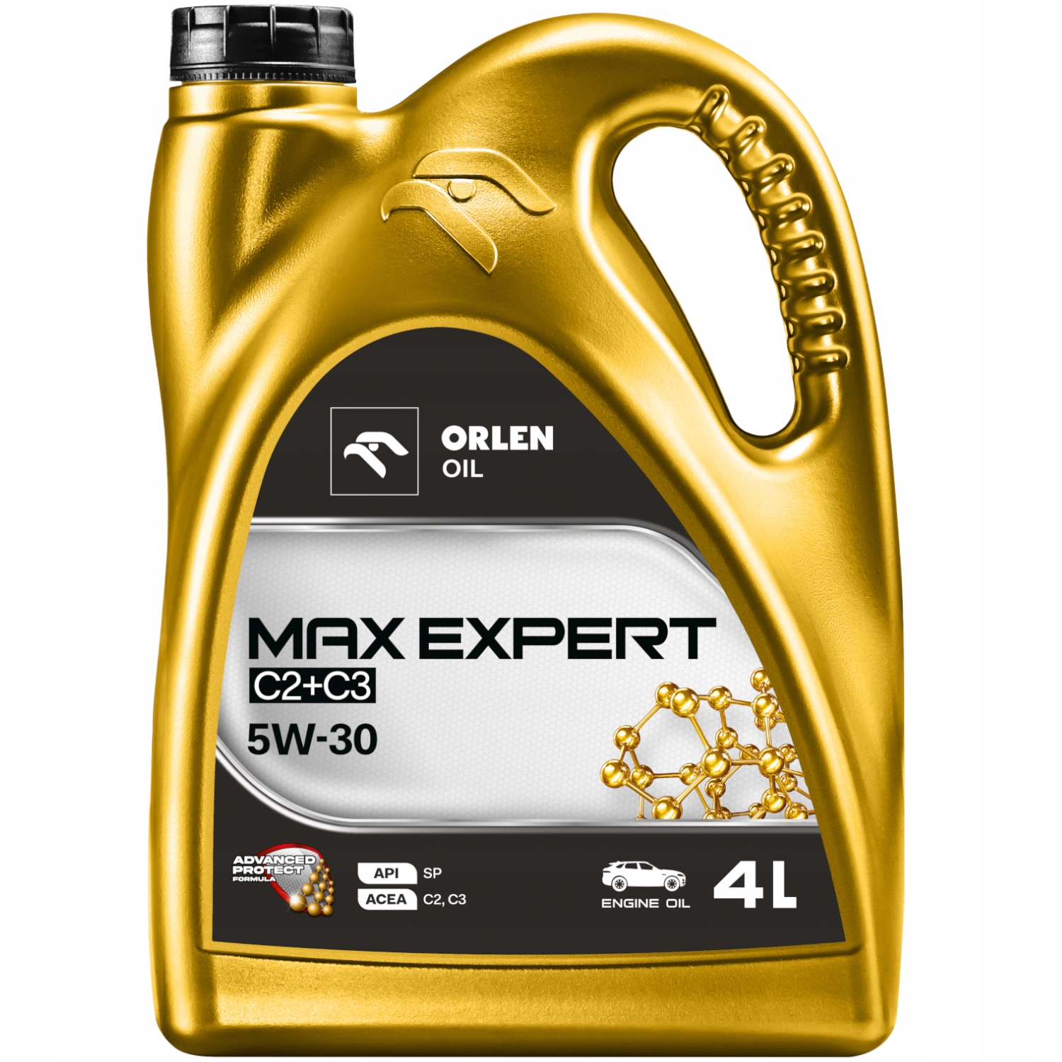 Olej Silnikowy Syntetyczny mid Saps Orlen Oil Max Expert C2+C3 5W-30 4L