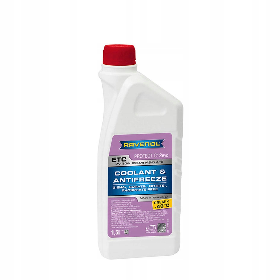 Ravenol Płyn Do Chłodnic Etc Premix -40°C C12evo 1,5L Różowy