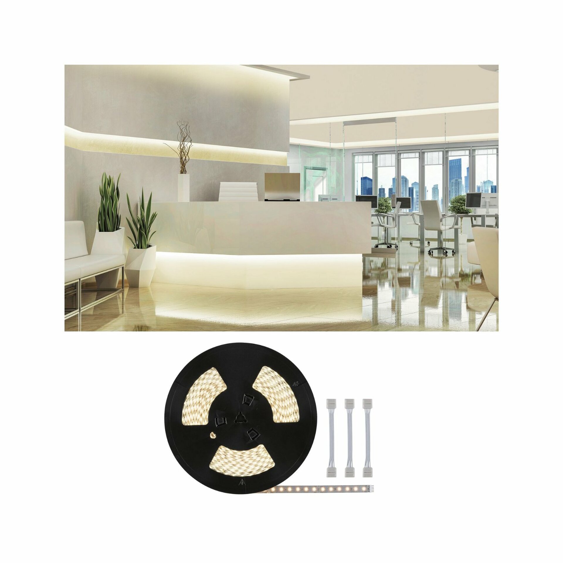 Paulmann MaxLED 500 Led pásik 20m, 72W, 550lm/m, 2700K, 72LED/m, biely