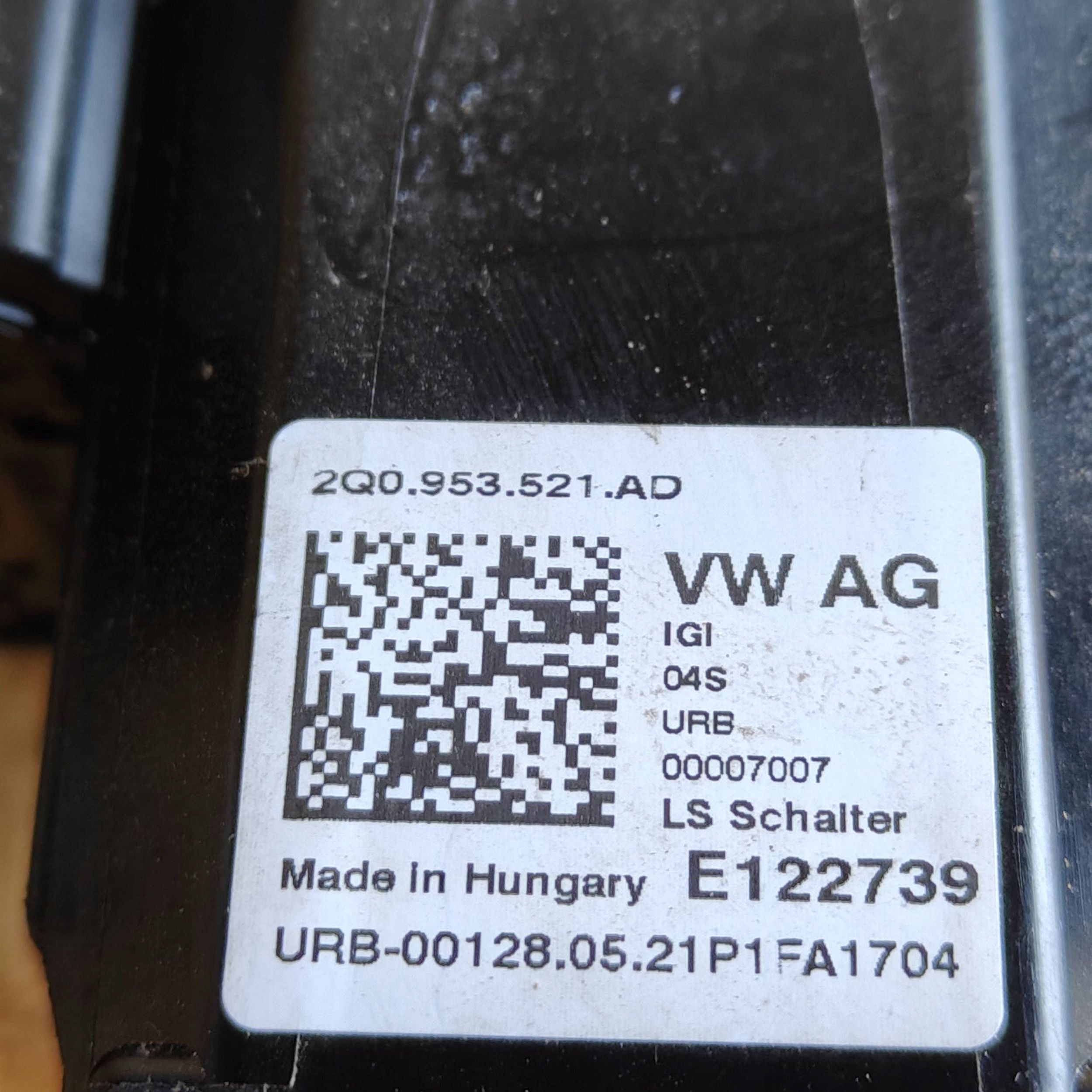 DEVIO LUCI TERGICRISTALLO TERGI Volkswagen Polo VI 2Q0953521AD