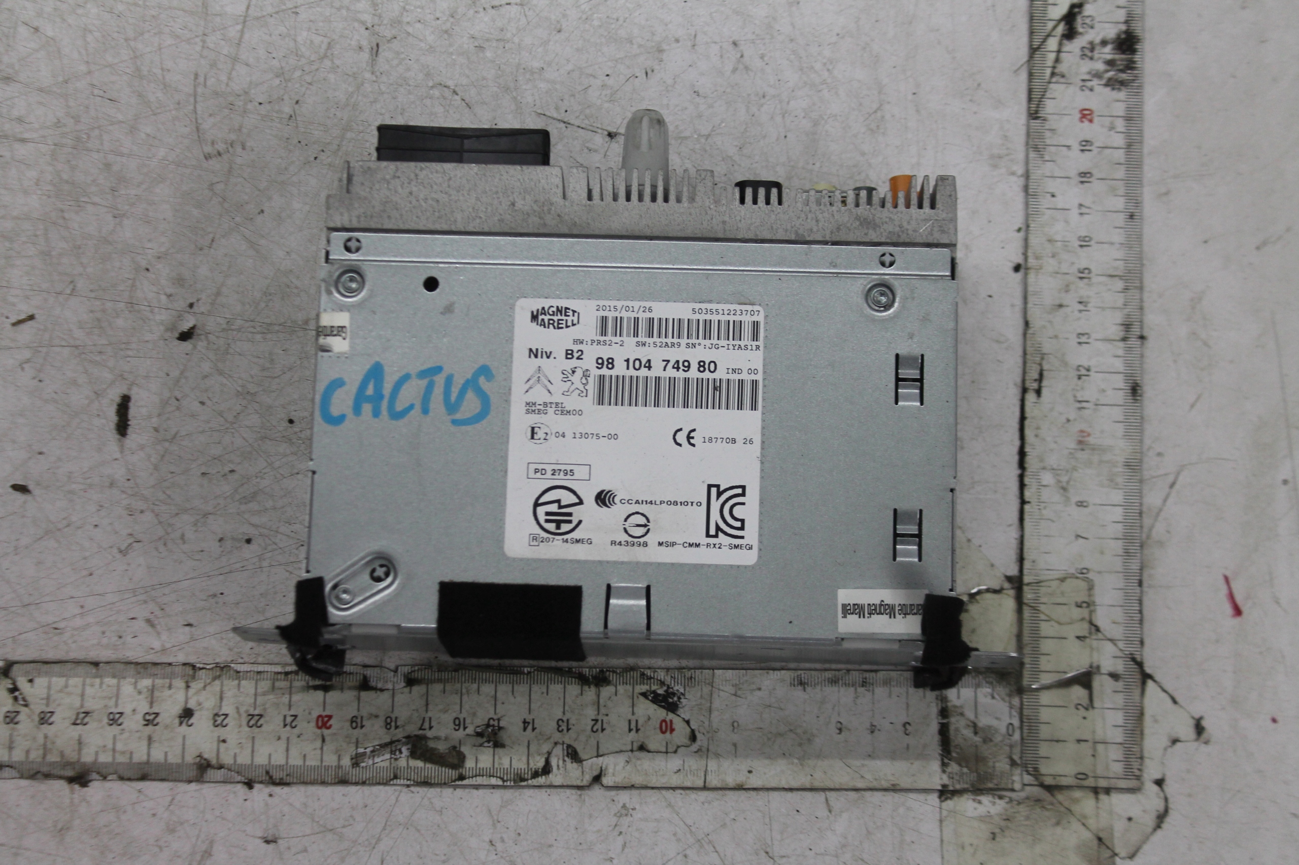 Привід CD радіо 9810474980 C4 кактус 14-17