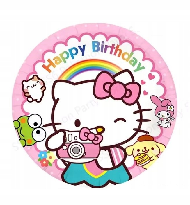 SHEIN URODZINOWE PAPIEROWE TALERZYKI 10SZTUK