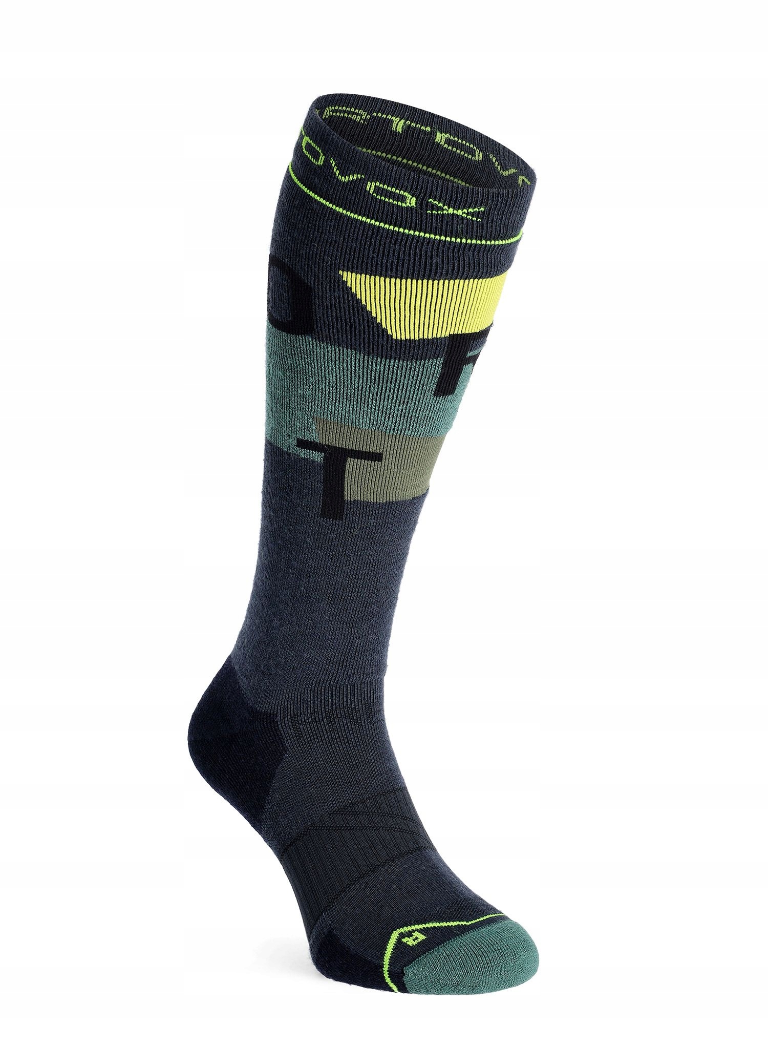 Ponožky na lyže Ortovox Freeride Long Socks Cozy black steel 45-47