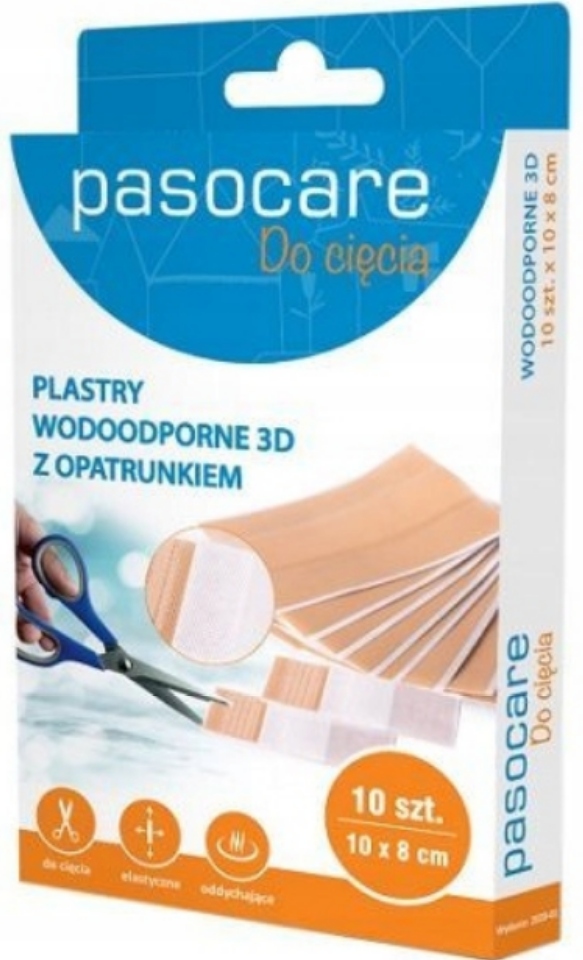 

Plastry do cięcia Wodoodporne Z Opatrunkiem 10x8